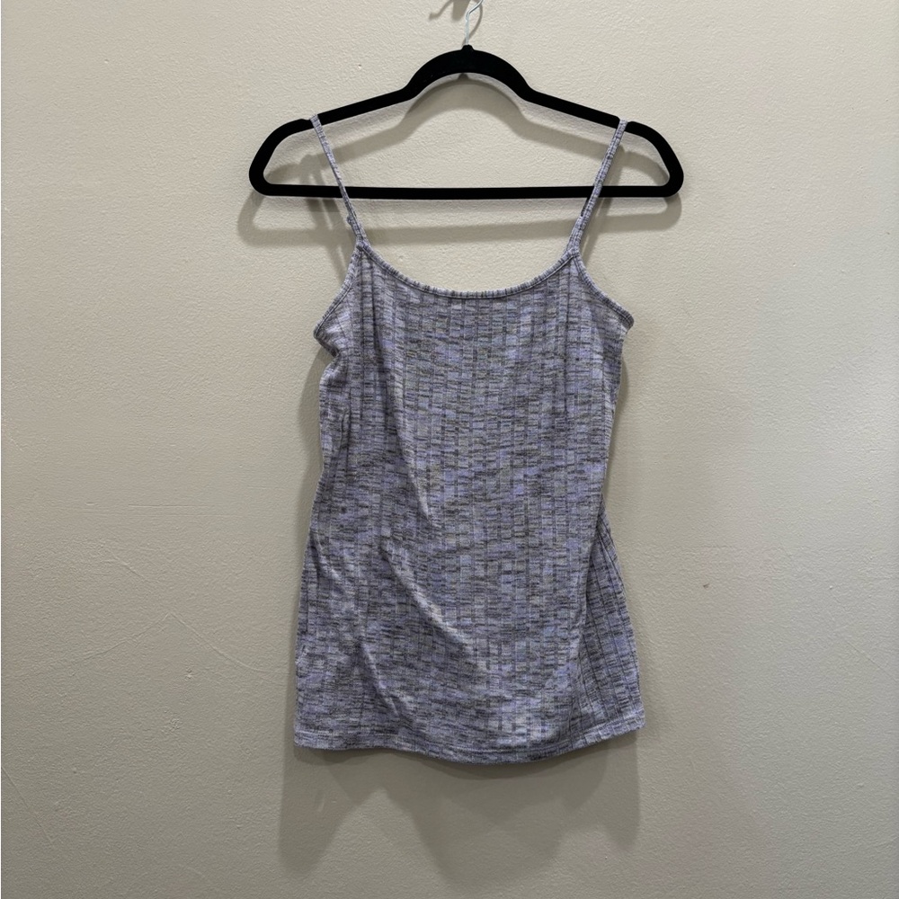 LOFT Gray Sleeveless Fitted Camisole Spaghetti Strap Tank Top Y2K